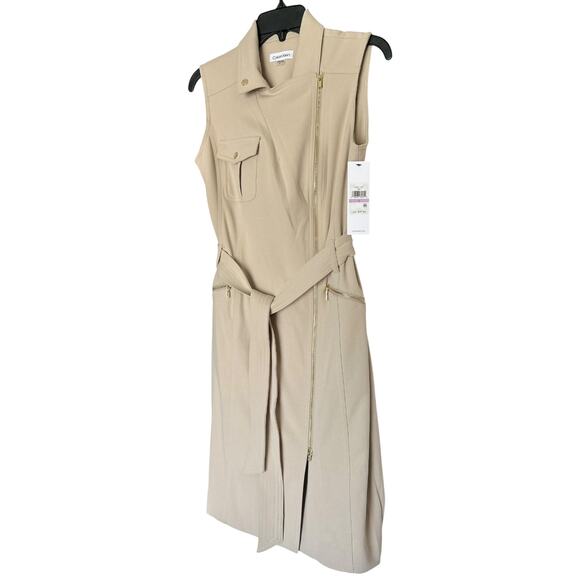 NWT Calvin Klein Moto Sheath Dress Size 6 - Picture 4 of 10